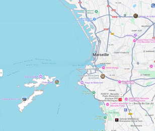 map of Marseilles